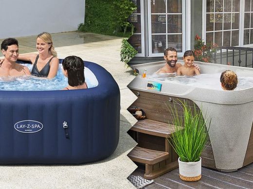 Vad är skillnaden mellan en jacuzzi och ett spa?
