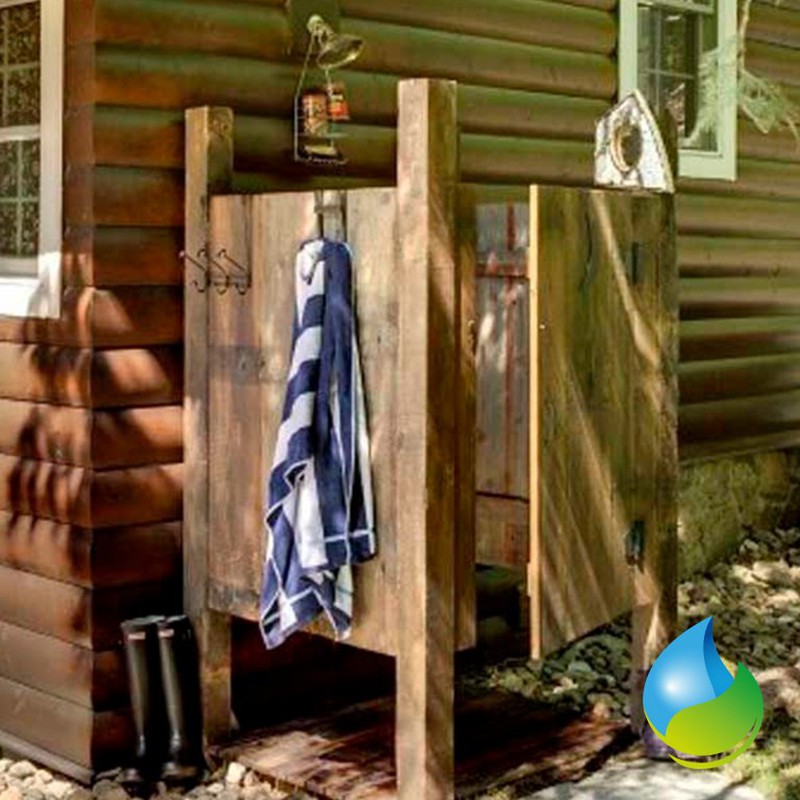 How to make an outdoor shower