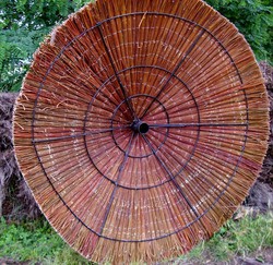 Parasol Hoop and Mantle with 100% natural heather