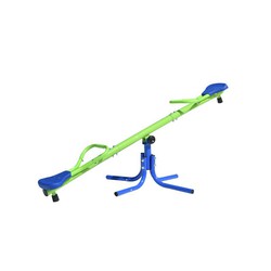 Outdoor Metal Children's Rocker Up & Down Outdoor Toys 151x33x56 cm Blue and Green 3-8 Years