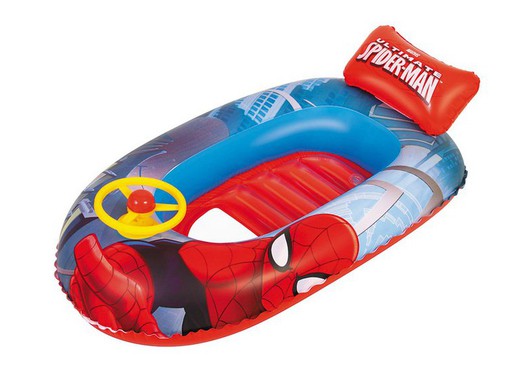 Bateau Gonflable pour Enfants Voiture Spider Man Bestway avec Volant 104x60x32 cm 3-6 Ans