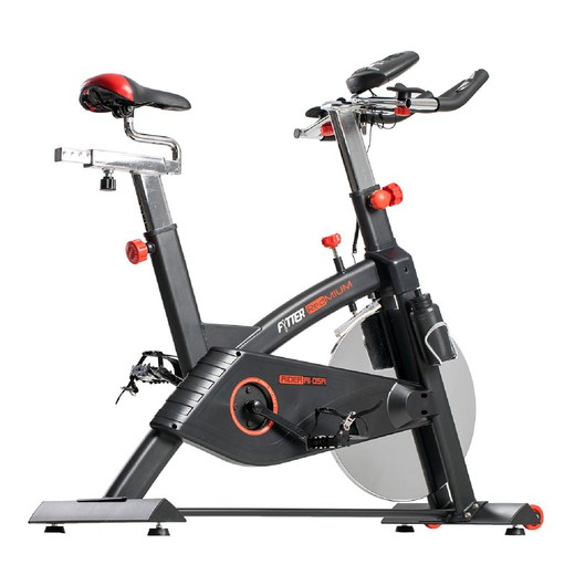 Cyclette Indoor Fytter Rider RI-05R 125x50,5x115 cm 6 Funzioni, Cardiofrequenzimetro, Inerzia 20 Kg e Resistenza Regolabile