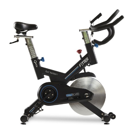 Fytter Rider RI-6SX Indoor Cycle Bike 115x51x119 cm 7 Functions, Thoracic Belt, 24 Kg Inertia and Triathlon Handlebar