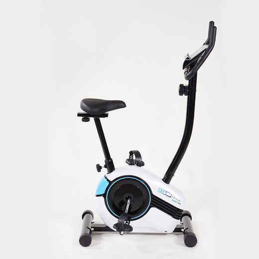 Vélo d'exercice magnétique Keboo série 700 avec moniteur de fréquence cardiaque sur guidon, 8 niveaux, siège et guidon réglables et écran LCD