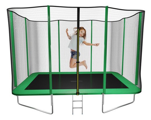 Masgames Premium Rectangular L Elastic Bed with Net and Ladder