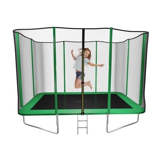 Masgames Premium Rectangular L Elastic Bed with Net and Ladder