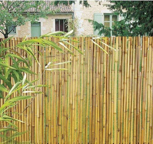 Natural bamboo fence Varnished Bambooflex Nortene