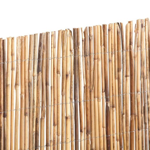 Cañizo bambú natural entero rollos de 5 m.