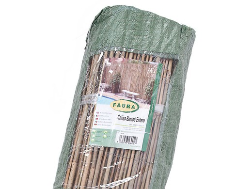 canizo de bambú entero cosido con alambre (varias medidas)