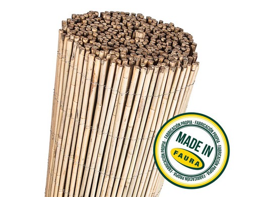 Barreira de bambu nacional inteira costurada com arame (diversas medidas)