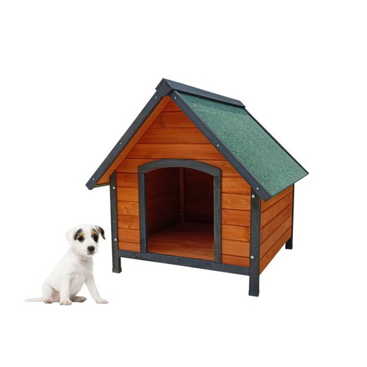 Sweet Gardiun wooden doghouse with 2 waters 72x76x76 cm