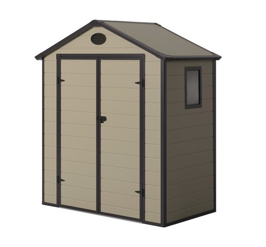 Cabane en résine Gardiun Rosetta brute / brune 1.92 m2 Extérieur