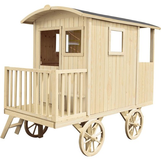 Soulet Carry cabana infantil de madeira (2650x1550x2000 mm)