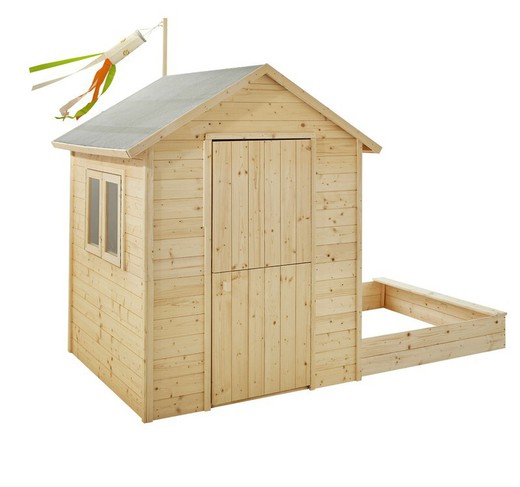 Soulet Elisabeth wooden children's hut (2640x1270x1620 mm)