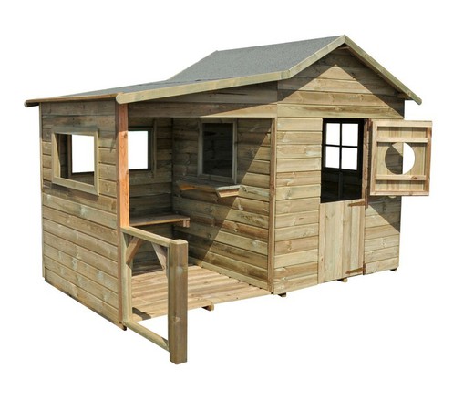 Kinderhütte Soulet Hacienda aus Holz (2430x1250x1750 mm)