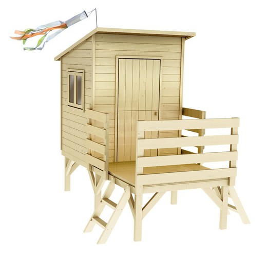 Soulet Oakland houten kinderhut (1870x2610x2160 mm)