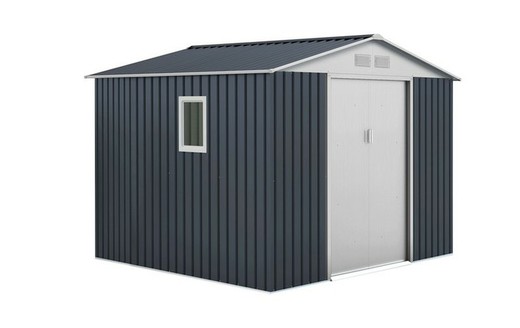 Derby Anthracite / White Metal House 7.06m2 Exterior — PoolFunStore