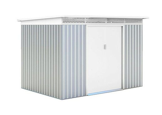 Caseta Metálica London Metálica-Blanco 5,71m2 Exterieur