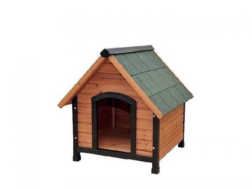 casa de cachorro de madeira 74x65.5x83 cm