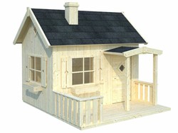 Casita de Madera Infantil Otto Palmako 233x157 cm de 3,6 m²