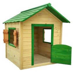 Casa de madeira para crianças "KELA VERDE" 1,6 m2 exterior 1160 x 1380 x 1320 mm.