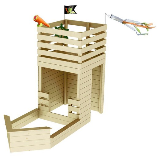 Soulet Hacker Wooden Play Castle (1330x2280x3150 mm)