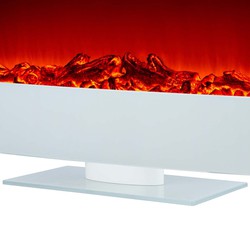 Chimenea Eléctrica De Pared Empotrable Para Interior 1600w Kekai Alaska  128x26x61 Cm Con Simulación De Fuego 2 Niveles De Potencia Con Mando con  Ofertas en Carrefour