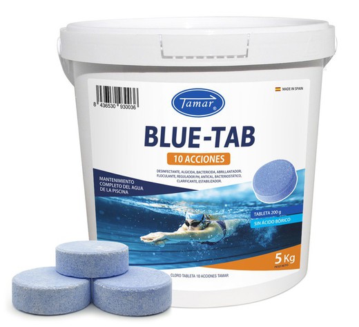 Blue Tab Chlorine 10 Actions 5kg Fusion