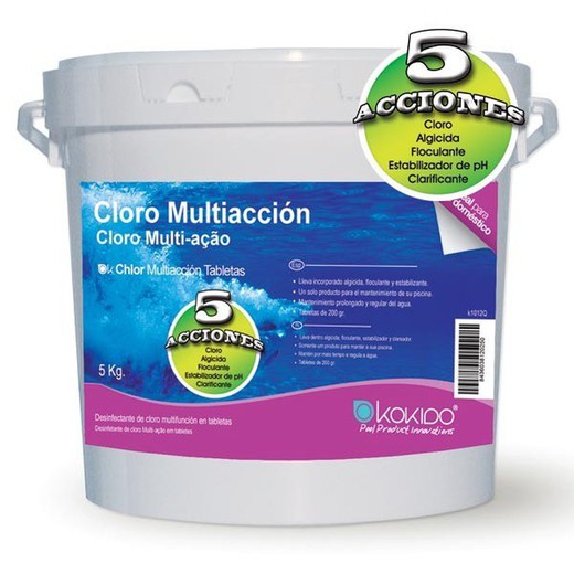 Chlorine Multiaction K2O 5 Handlinger 5 kg.