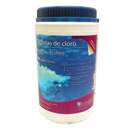 Comprimidos de cloro K2O 1 kg