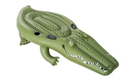 Crocodilo inflável para adultos funday jumbo flutuante 259x104x47cm