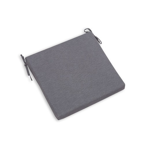 Cojin Para Silla Chillvert Gandía Cuadrado 38x38x4,5 cm Gris Desenfundable