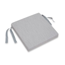 Cojin Para Silla Chillvert Pacific Cuadrado 42x42x6 cm Gris Claro Desenfundable