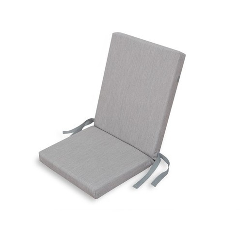 Chillvert Pacific Cushion Chair Hellgrau Abnehmbares Acryl 92x45x6 cm