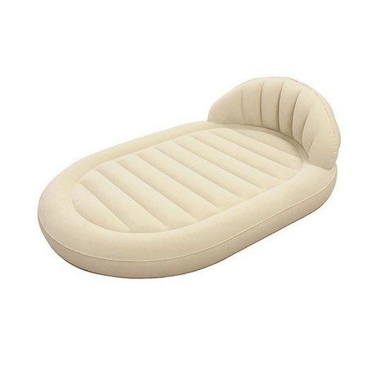 Luftseng med ryglæn Bestway Royal Round Air Bed Queen 215x152x60 cm
