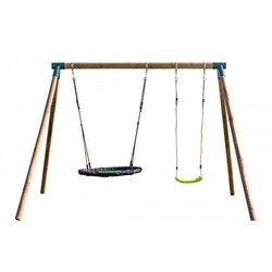 Double Plus Wooden Swing