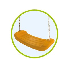 190x250 cm yellow plastic swing
