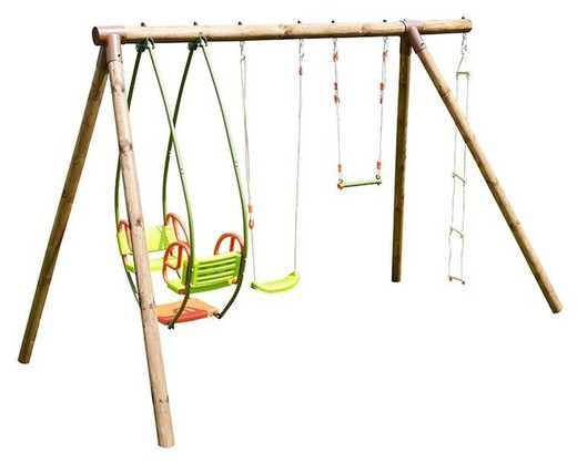 Soulet Juliette swing in treated pine wood (3480x1890x2220 mm)