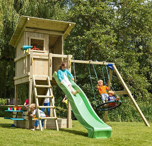 Tower Hut Swing with Double Swing