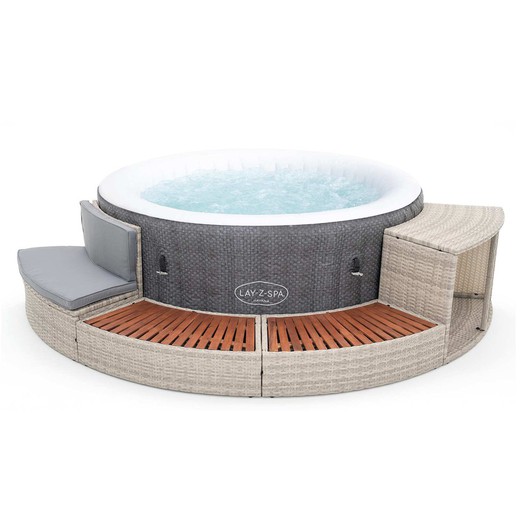 hydromassage SPA set Lay-Z-SPA havana Airjet + Half surround coating 180 K2O