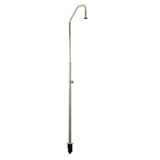 Steel shower 1 arm with anchor