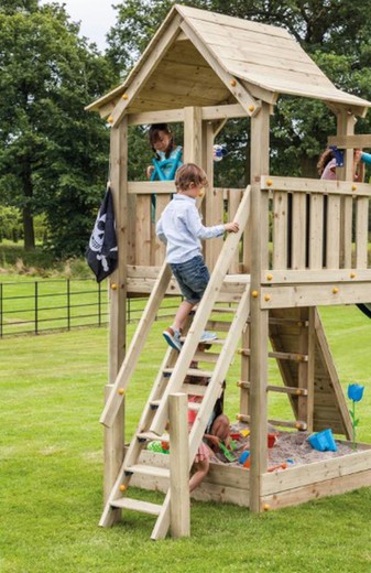 Wooden ladder for playgrounds 1.5 m @steps Masgames MA803002