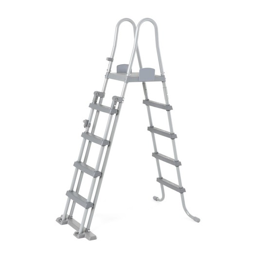 Bestway 132 cm afneembare zwembadladder met platform