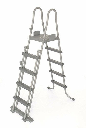 Ladder voor zwembaden tot 132 cm hoog met platform