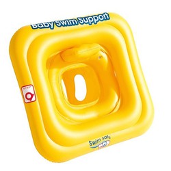 Duplo Hoop Flutuar com Assento Seguro de Nataçà£o Primeiros Passos para Bebês 69X69 cm 1-2 Anos Bestway