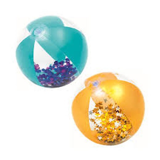 Ballon de Plage Gonflable Paillettes ?28 cm