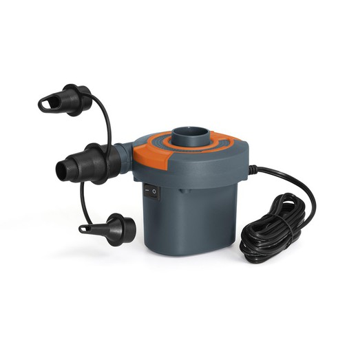 Bestway 220V elektrische opblaaspomp en 12V sigarettenaansteker 11,3x10,2x10,3 cm met adapters