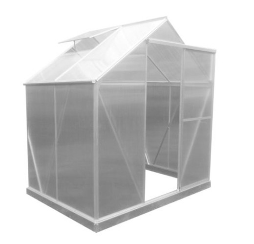 Gardiun Lunada Greenhouse Polycarbonate / Aluminum 4 Modules 4.82 m² 249x193x190 cm with base