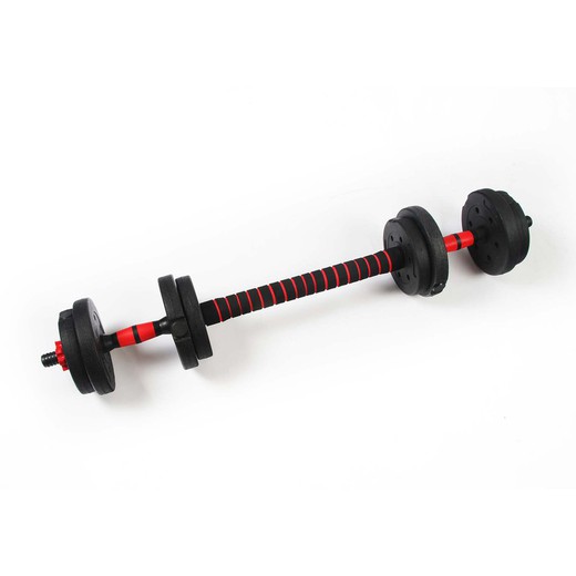 Keboo 300 Series 2-in-1 10kg Dumbbell and Weight Set Set 4 1kg Discs and 4 1.25kg Discs