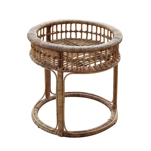 Natural Rattan Side Table 57x57 cm Round